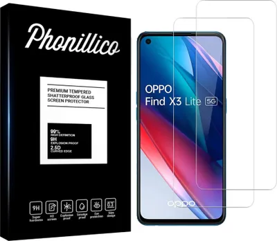 Obrázek produktu pro Tvrzené sklo pro Oppo FIND X3 LITE [2 ks] Screen Protector Film Anti-scratch Glass Resistant Phonillico®