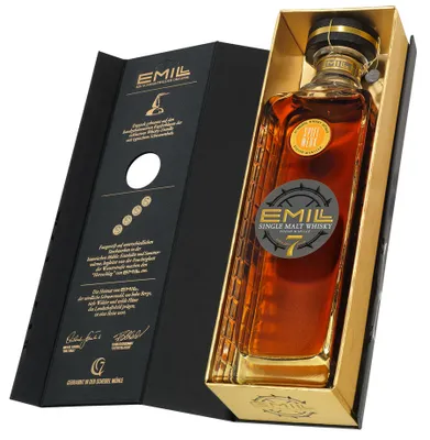 Produktbild von Emill Spielwerk - Single Malt Whisky Edition 2024 - 0,7 l. Flasche in Geschenkbox