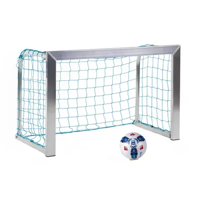 Produktbild von Sport-Thieme Mini-Fußballtor "Training", Inkl. Netz, blau (MW 10 cm), 1,20x0,80 m, Tortiefe 0,70 m