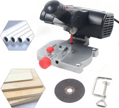 Zdjęcie produktu dla Piła ukośna stołowa maszyna do cięcia mini stół 0-45 piła ukośna brzeszczot do metalu