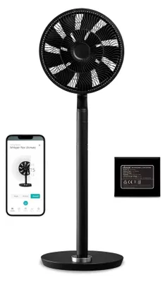 Zdjęcie produktu dla Duux Whisper Flex Ultimate Black | Smart | Wentylator stojący | Cichy wentylator | 30 prędkości