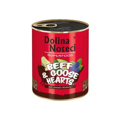 Produktbild von Dolina Noteci Superfood Rindfleisch und Gänseherzen 800g
