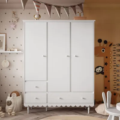 Produktbild von Dreitägiger Kleiderschrank BABUSHKA, weiß