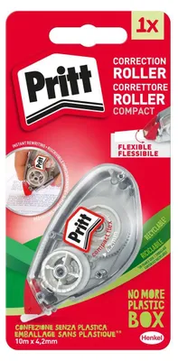 Productafbeelding van Pritt 9H PCK4B Correctievloeistofroller Compact Flex - Wegwerp, 4,2 mm x 10 m, transparant