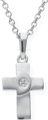 Produktbild von Kreuz Anhänger Silber 925 Zirkonia JL10-02-0543 JuwelmaLux