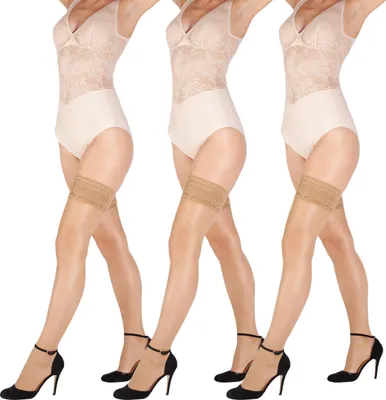 Produktbild von Giulia halterlose Strümpfe Emotion 20 Den (3er Set) Daino XL/XXL