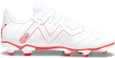 Produktbild von Puma Future Play FG/AG Jr Kinder Fußballschuhe weiß fire orchid UK 1,5 EU 34