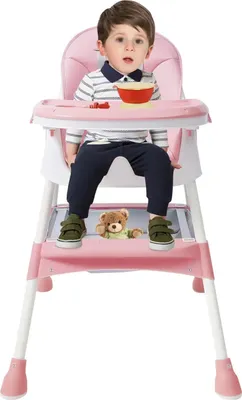 Obrázek produktu pro Dětská židlička – plastová – bez polstrování – unisex – 1–2 roky – růžová