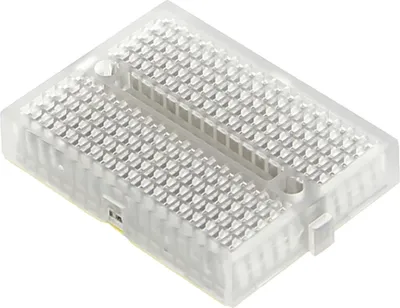 Produktbild von Miniatur Breadboard mit 170 Steckplätzen - div. Farben : Transparent Farbe: Transparent