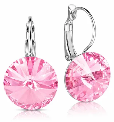 Produktbild von LUISIA® Ohrringe Rivoli mit Kristallen von Swarovski® 14 mm | Light Rosé