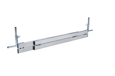 Produktbild von Verstellbare Abziehschiene aus Aluminium, Lange 95-150 cm, Höhe 0-14 cm stufenlos einstellbar, für Pflastersteine und Platten