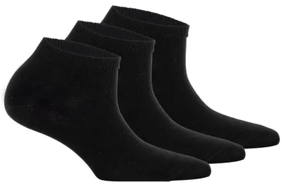 Produktbild von Tamaris Damen Sneakersocken, 3er Pack - Comfort Baumwolle Sneaker, einfarbig Schwarz 35-38