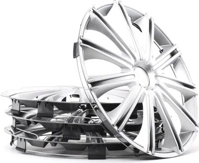 Produktbild von 4x 16" Zoll Radkappen Silber Radzierblenden Radblenden 16 NERO ARGO