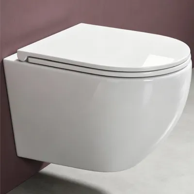 Produktbild von doporro Hänge-WC Spülrandlos Hänge-Toilette mit Tiefspüler inkl.