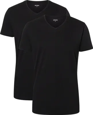 Produktbild von Camano T-Shirts 2er-Set mit modischem V-Ausschnitt black M