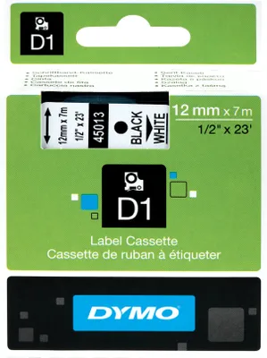 Obrázek produktu pro S0720610 Dymo D1 12Mm Weiss-Schwarz