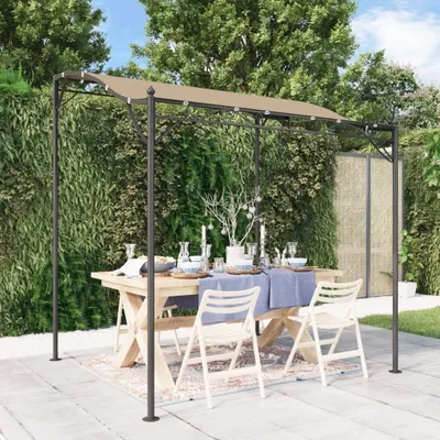 Produktbild von Best Möbel Markise Taupe 2x2,3 m 180 g/m² Stoff und Stahl Pavillons & Partyzelte CCL7100 1parcel