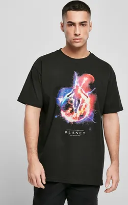 Produktbild von Mister Tee T-Shirt Electric Planet Oversize Tee Black-L