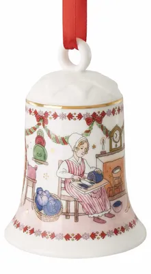 Zdjęcie produktu dla Hutschenreuther, świąteczna dekoracja "Weihnachtsschmaus", 2026, porcelanowa dzwoneczek, 12 cm, numer katalogowy: 02250-727522-27916, kod produktu: 4011699899994