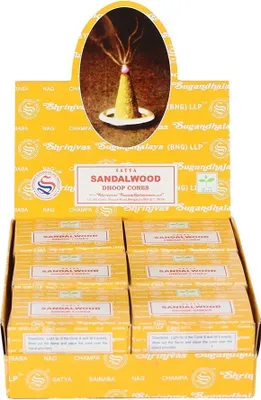 Produktbild von Satya - Räucherkegel, Sandelholz 144er-Pack SD3948 (Einheitsgröße) (Braun)