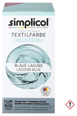 Zdjęcie produktu dla Simplicol Textile Colour Intensive Blue Lagoon Zestaw kolor i utrwalacz