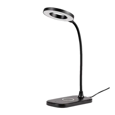 Produktbild von Rabalux 74013 Tischleuchte Hardin, 5W, 210lm, schwarz-weiß, rund, Modern, dimmbar, ø100mm