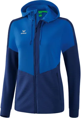Obrázok produktu pre Dámska tréningová bunda s kapucňou Erima Squad - New Royal / New Navy