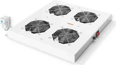 Produktbild von ROLINE 19-Zoll Dachlüftereinheit 4 Lüfter, Thermostat , grau