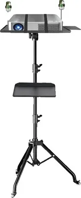 Immagine prodotto di Supporto per proiettore, regolabile in altezza, struttura robusta, 145 cm