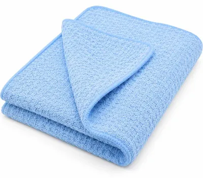 Produktbild von BADfabrik24 Mikrofaser Waffeltuch blau