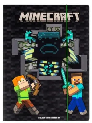 Produktbild von A4-Mappe mit Gummiband „Minecraft“ von Astra