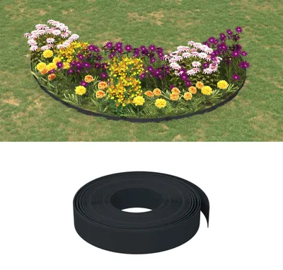 Produktbild von Möbel Gartenumrandung 25 m 10 cm PE Schwarz - Beeteinfassungen CC1240