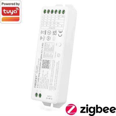 Produktbild von MiBoxer Zigbee 5 in 1 Empfänger Controller 12/24V "15A" | Zigbee 3.0 + 2.4GHz | ZL5 | CCT, RGB, RGBW, RGB+CCT