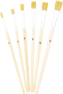 Produktbild von TSI Pinselset 6 Borstenpinsel No.2,4,6,8,10,12