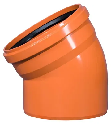 Produktbild von PVC-Rohrbogen Osma KGB 30°, DN 400, orange