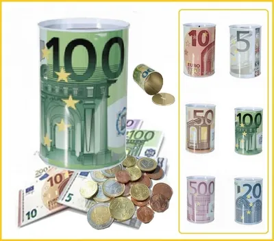 Obrázok produktu pre OOTB kovová pokladnička € bankovky