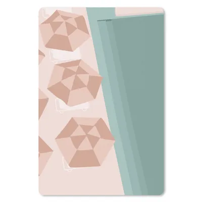 Produktbild von MuchoWow® Mauspad Mousepad Sommer - Strandstühle - Sonnenschirme 40x60 cm - Mousepads - Maus Mat - Pad - Mausunterlage - Schreibtisch Accesoire