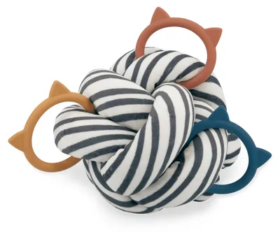 Productafbeelding van Kaloo sensorische bal - zachte bal voor baby's met siliconenringen - in meerdere kleuren