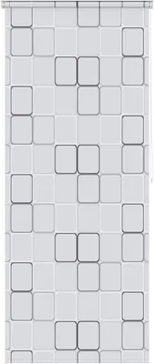 Produktbild von Duschrollo 100x240 cm mit Quadratmuster