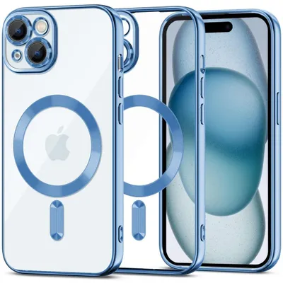Produktbild von Tech-Protect Magshine Magsafe Iphone 15 Himmelblau
