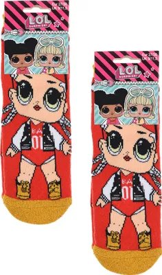 Produktbild von L.O.L. Surprise! Kinder Mädchen Socken 2 Paar Gumminoppen Stopper-Socken Strümpfe, Größe:27-30
