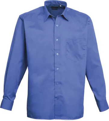 Image de Premier - "Premier" Chemise de cérémonie pour homme Manches longues RW1081 (Col 46 cm) (Bleu roi)