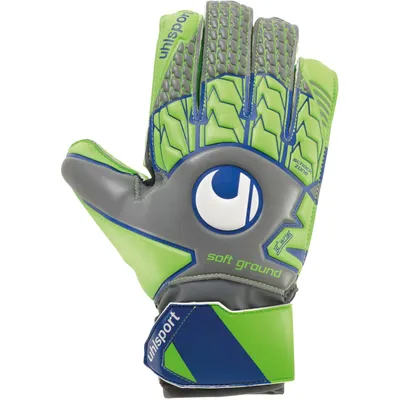 Produktbild von uhlsport Tensiongreen Soft Advanced Torwarthandschuhe Dark Grau Melange/Fluo Gr 7