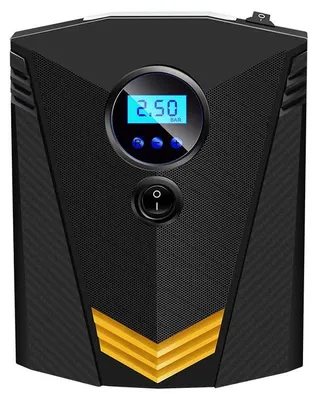 Immagine prodotto di Pompa digitale per pneumatici - Compressore portatile da 12 V CC per auto - 150 PSI - Per auto, moto e biciclette - Arancione
