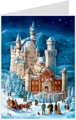 Produktbild von Postkarten- Adventskalender "Neuschwanstein"