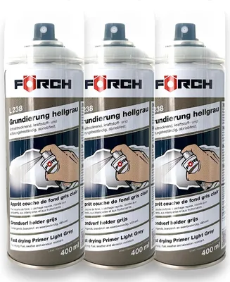 Produktbild von 3x Förch Grundierung L238 hellgrau Grundierfiller Filler Füller Spray 400ml