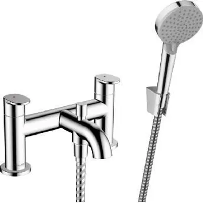 Obrázek produktu pro Hansgrohe 2-otvorová vanová/sprchová baterie Vernis Blend F-Set chromová baterie na okraj vany, 71461000