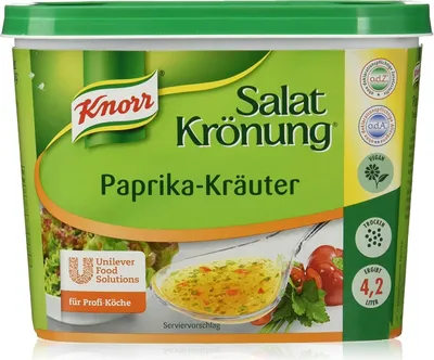 Image de Knorr Salatkrönung Paprika Kräuter fine vinaigrette claire 500g