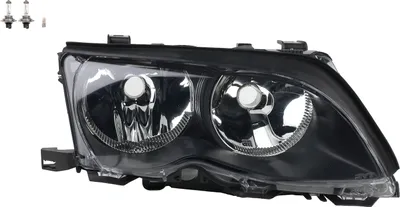 Produktbild von Scheinwerfer passend für BMW 3er E46 09/2001-02/2005 Rechts Leuchtmittel 63127165770 63126910956 6910956 7165770 Johns
