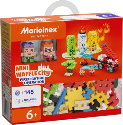 Obrázok produktu pre Marioinex Klocki Konstrukcyjne Waffle City Straż Pożarna 148 el